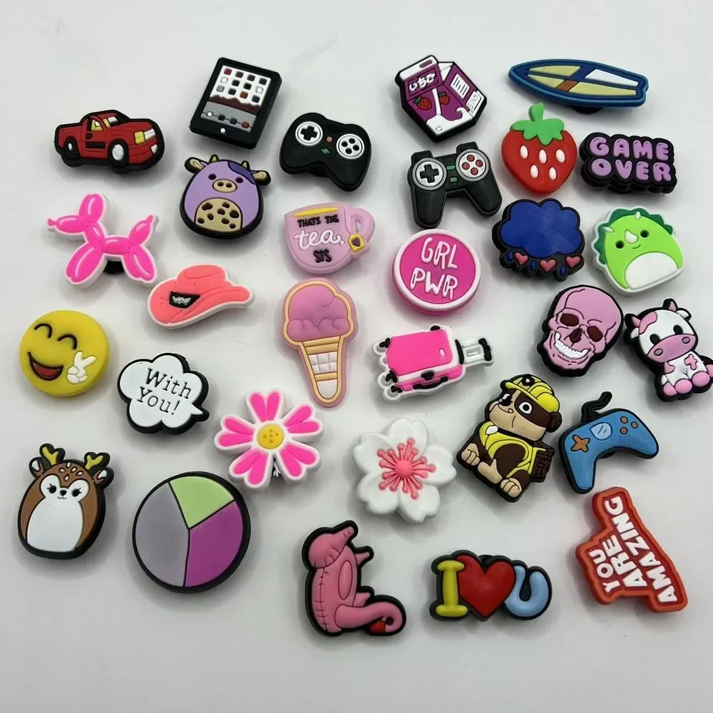 PVC Shoe‎ Charms 30 pcs Lot for Shoe Decoration NEW Croc Paw Patrol Squishmellow